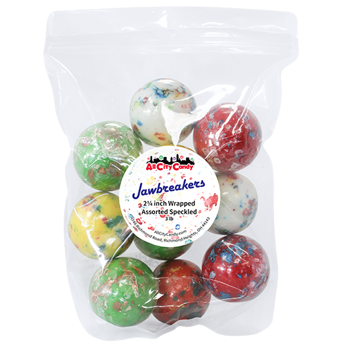 2 1/4 inch bruiser jawbreakers individually wrapped 3 lb. bulk bag www.allcitycandy.com for fresh delicious candy treats