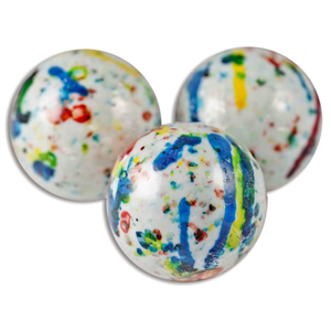 Jawbreaker 2 1/4 inch White Psychedelic, Wrapped - 3 lb. Bag. For fresh candy and great service, visit www.allcitycandy.com