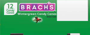 Brach's Wintergreen Candy Canes 12 Count Box 5.3 oz.