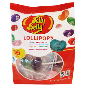 Jelly Belly Lollipops 36 Count 21 oz. Bag - Visit www.allcitycandy.com for great candy and delicious treats!