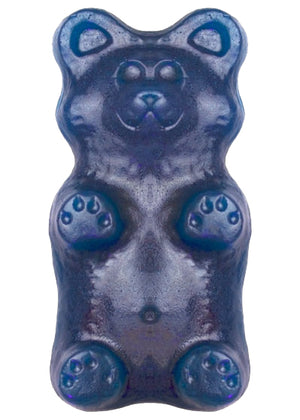 Huge Gummy Bear Blue Raspberry 35 oz. For fresh candy and great service, visit www.allcitycandy.com