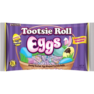 All City Candy Tootsie Roll Eggs Individually Wrapped - 7.5-oz. Bag Easter Tootsie Roll Industries For fresh candy and great service, visit www.allcitycandy.com