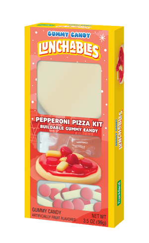 Kraft Lunchables Pepperoni Pizza Kit Gummy Candy 3.5 oz. Box
