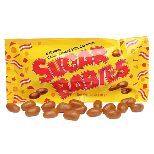 All City Candy Sugar Babies Candy Coated Caramels Caramel Candy Charms Candy (Tootsie) Case of 24 1.7-oz. Packets For fresh candy and great service, visit www.allcitycandy.com