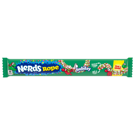 Nerds Holiday Rope Candy .92 oz. Case of 24 www.allcitycandy.com for fresh and delicious sweet treats for Christmas.