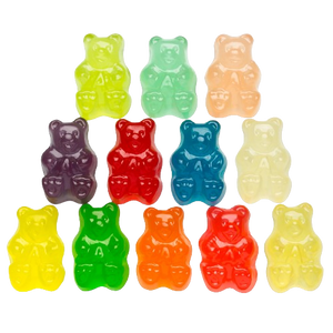 All City Candy 12 Flavor Gummi Bears - Bulk Bags Bulk Unwrapped Albanese Confectionery For fresh candy and great service, visit www.allcitycandy.com