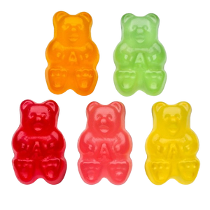All City Candy 5 Natural Flavor Gummi Bears Candy - Bulk Bags Bulk Unwrapped Albanese Confectionery For fresh candy and great service, visit www.allcitycandy.com