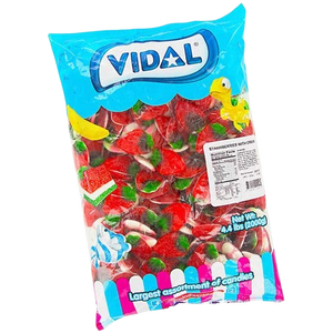 All City Candy Vidal Strawberries with Cream Gummi Candy - 4.4 lb Bag Bulk Unwrapped Vidal Candies For fresh candy and great service, visit www.allcitycandy.com