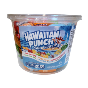 Hawaiian Punch Candy Chews Mini Bars 100 count Tub 28.2 oz.