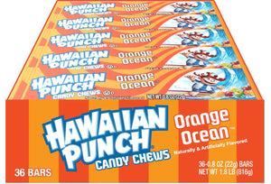 Hawaiian Punch Ocean Orange Candy Chews 0.8 oz. Bar