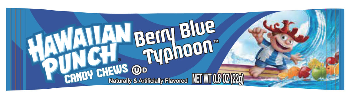 Hawaiian Punch Berry Blue Typhoon Candy Chews 0.8 oz. Bar