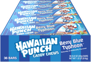 Hawaiian Punch Berry Blue Typhoon Candy Chews 0.8 oz. Bar