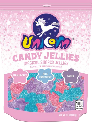 Adams and Brooks Unicorn Jellies 10 oz. Bag - For fresh candy and great service, visit www.allcitycandy.com