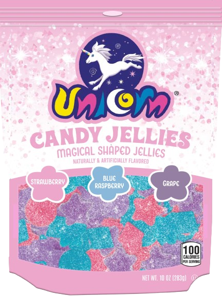 Adams and Brooks Unicorn Jellies 10 oz. Bag - For fresh candy and great service, visit www.allcitycandy.com