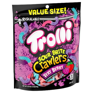 Trolli Sour Brite Crawlers Very Berry Value Size 28.8 oz. Bag
