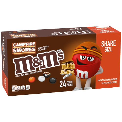 M&M's Candy Packets - Crispy: 24-Piece Box