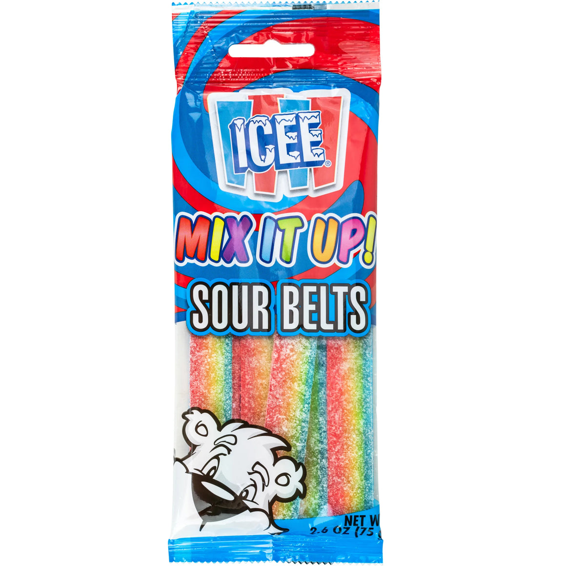 Icee Mix it Up! Sour Belts 2.64 oz. Bag