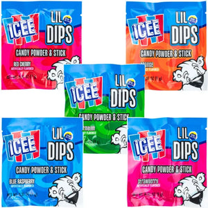 Icee Lil Dips Assorted Candy Powder and Stick 0.31 oz.
