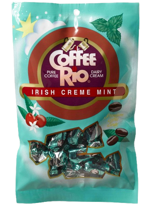 Coffee Rio Irish Creme Mint 5.5 oz bag - Visit www.allcitycandy.com for fresh candy and great service.