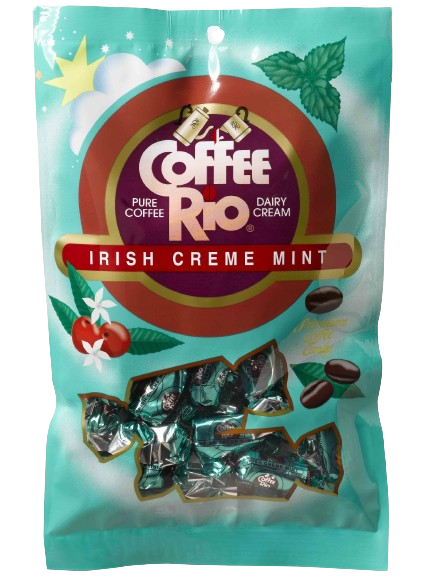 Coffee Rio Irish Creme Mint 5.5 oz bag - Visit www.allcitycandy.com for fresh candy and great service.