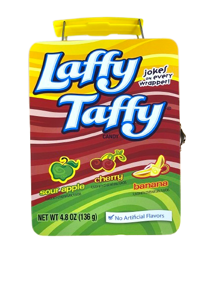 Laffy Taffy Themed Tin Lunchbox. For fresh candy and great service, visit www.allcitycandy.com