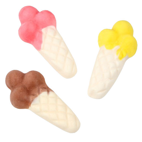 All City Candy Vidal Ice Cream Cones Foam Gummies 2.2 lb. Bulk Bag- For fresh candy and great service, visit www.allcitycandy.com