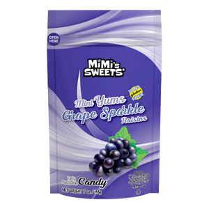 Mimi's Sweets Mini Yums Grape Sparkle Taffy Candy 7 oz. Bag
