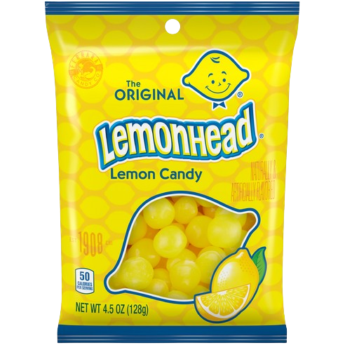 Lemonhead Lemon Unwrapped Candy 4.5 oz. Bag