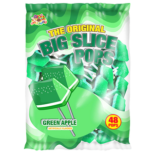 All City Candy Big Slice Pops Green Apple Lollipops - Bag of 48 Albert's Candy For fresh candy and great service, visit www.allcitycandy.com