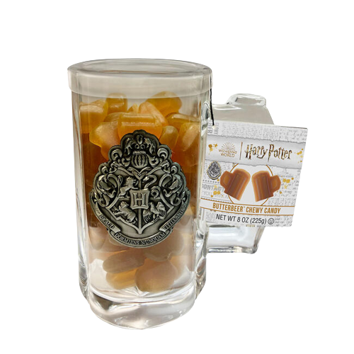 Jelly Belly Harry Potter Butterbeer Chewy Candy Glass Mug 8 oz.