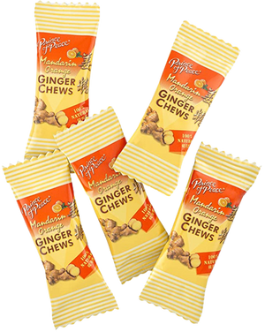 All City Candy Prince of Peace Mandarin Orange Ginger Chews - 1 lb Bag Prince of Peace For fresh candy and great service, visit www.allcitycandy.com