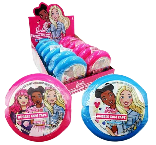 For fresh candy and great service, visit www.allcitycandy.com - Barbie Bubble Gum Tape 2.05 oz.