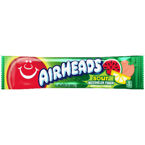 Airheads Sour Watermelon Punch 0.55 oz.  Bar 