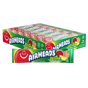 Airheads Sour Watermelon Punch 0.55 oz.  Bar Case of 36