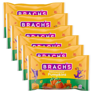 All City Candy Brach's Mellowcreme Pumpkins Candy - 11-oz. Bag Pack of 6 Halloween Brach's Confections (Ferrara) For fresh candy and great service, visit www.allcitycandy.com