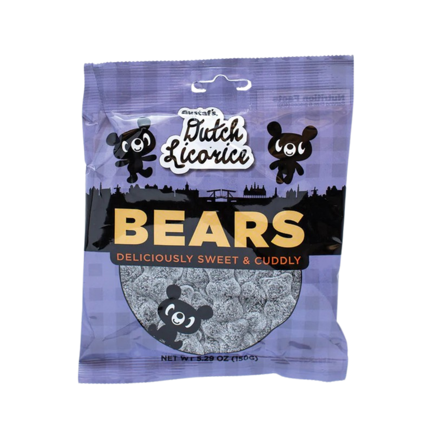 All City Candy Gustaf's Dutch Licorice Bears - 5.2-oz Bag Licorice Gerrit J. Verburg Candy 1 Bag For fresh candy and great service, visit www.allcitycandy.com