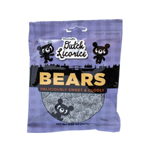 All City Candy Gustaf's Dutch Licorice Bears - 5.2-oz Bag Licorice Gerrit J. Verburg Candy 1 Bag For fresh candy and great service, visit www.allcitycandy.com