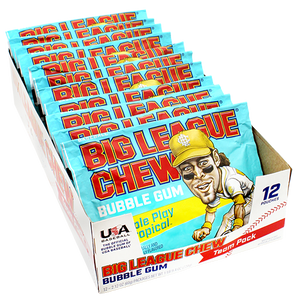 Big League Chew Triple Play Tropical 2.12 oz. Pouch - Visit www.allcitycandy.com for great candy and delicious treats!