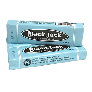 All City Candy Black Jack Chewing Gum - 5 Stick Pack Gum/Bubble Gum Gerrit J. Verburg Candy 1 Pack For fresh candy and great service, visit www.allcitycandy.com