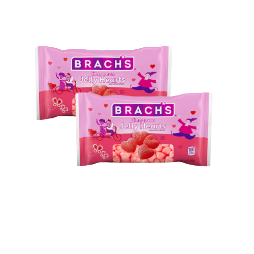 Brach's Cinnamon Jelly Hearts Candy - 12 oz Bag - All City Candy