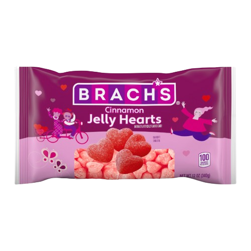 All City Candy Brach's Cinnamon Jelly Hearts Candy - 12 oz Bag Valentine's Day Brach's Confections (Ferrara) For fresh candy and great service, visit www.allcitycandy.com