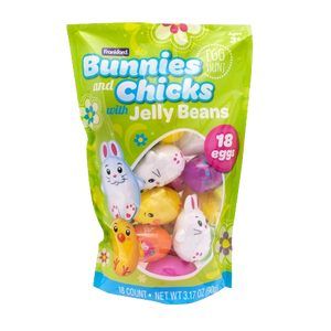 Frankford Bunnies and Chicks Egg Hung with Jelly Beans 18 count 3.17 oz.