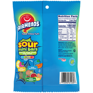 Airheads Assorted Sour Mini Bars 12 oz. Bag