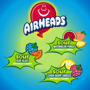 Airheads Assorted Sour Mini Bars 12 oz. Bag