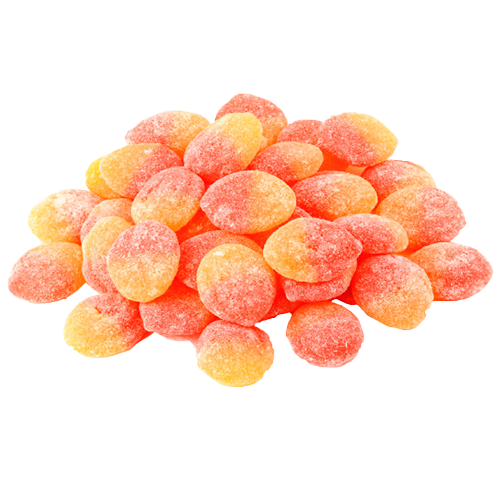 All City Candy Canada Company Gummy Sweet Peaches - Bulk Bag Bulk Unwrapped Canada Candy For fresh candy and great service, visit www.allcitycandy.com