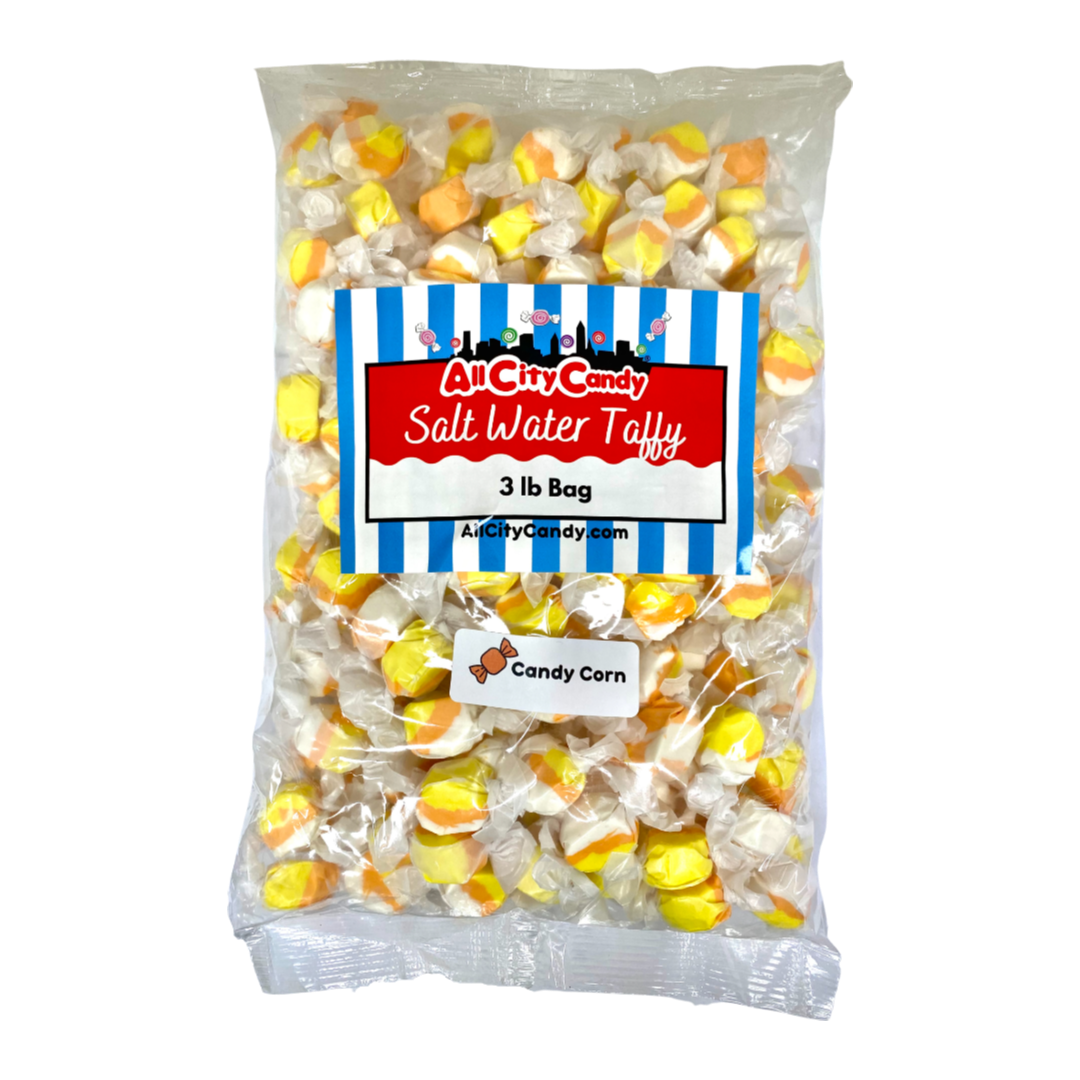 Candy Corn Salt Water Taffy. For fresh candy and great service, visit www.allcitycandy.com