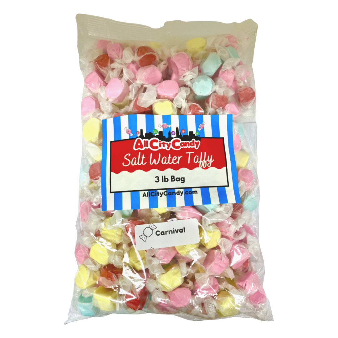 Carnival Collection Salt Water Taffy. For fresh candy and great service, visit www.allcitycandy.