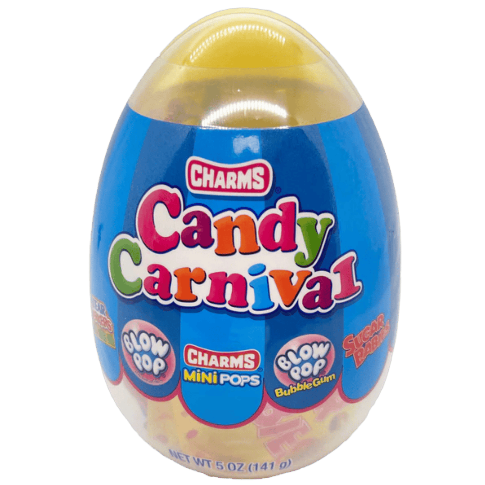 All City Candy Charms Candy Carnival Filled Jumbo 5 oz. Egg Charms Candy (Tootsie) For fresh candy and great service, visit www.allcitycandy.com