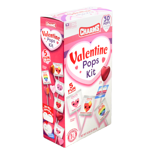 For fresh candy and great service, visit www.allcitycandy.com - Charms Pop Valentine's Day 30 Count 10.58 oz. Box