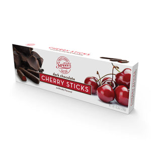 Sweet's Dark Chocolate Cherry Sticks 10.5 oz. Box - For fresh candy and great service, visit www.allcitycandy.com